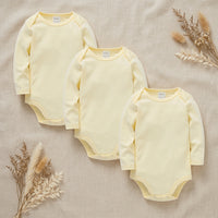 PureOnSkin Baby 100% Pure Cotton Long-Sleeve Bodysuit Multi-Pack (0–24 Months)