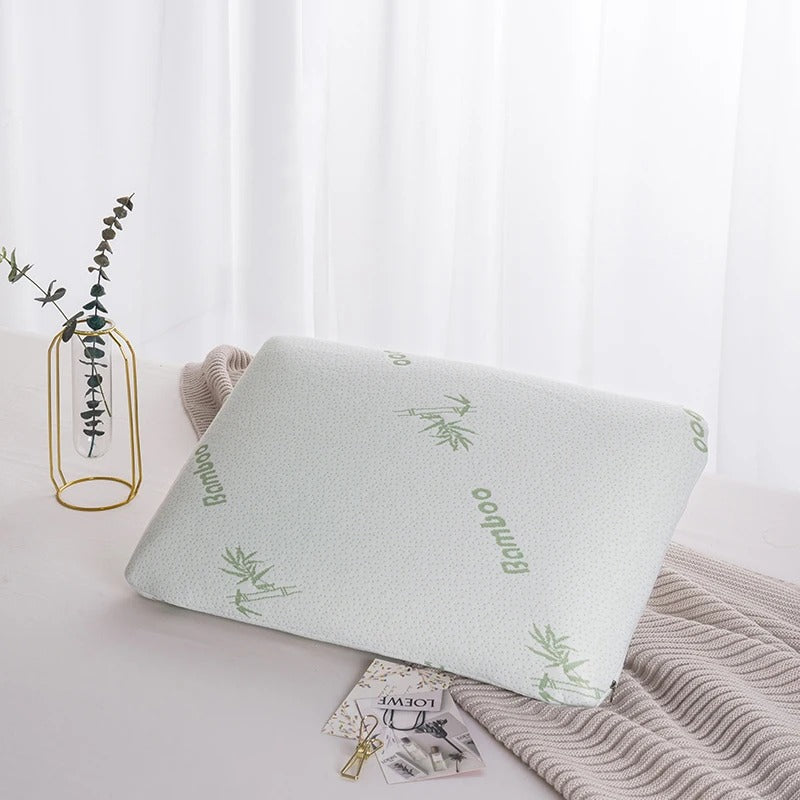 PureOnSkin Bamboo Pattern Slow Rebound Memory Foam Pillow