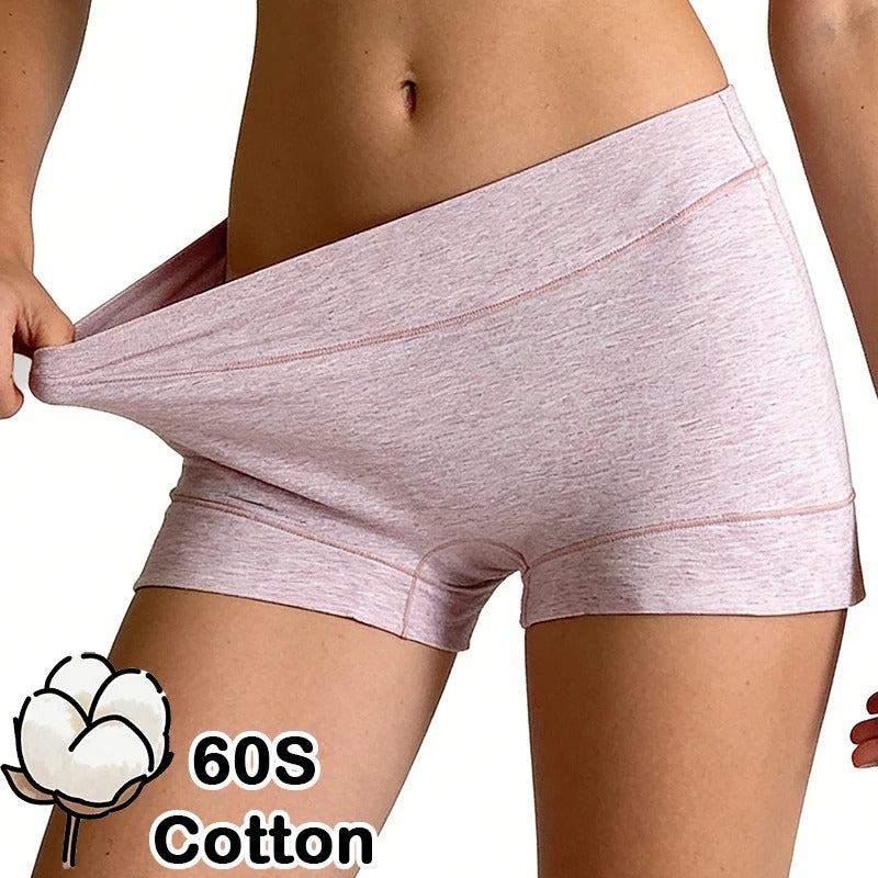 PureOnSkin Women's High-Waist Cotton Boxer Briefs & Seamless Boyshorts