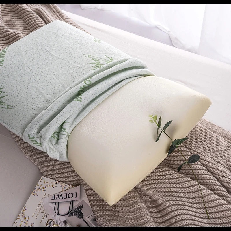 PureOnSkin Bamboo Pattern Slow Rebound Memory Foam Pillow