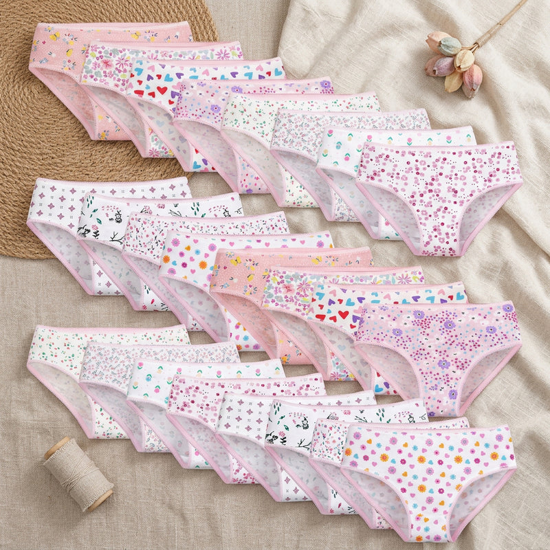 PureOnSkin Girls’ 24-Pack Pure Cotton Briefs