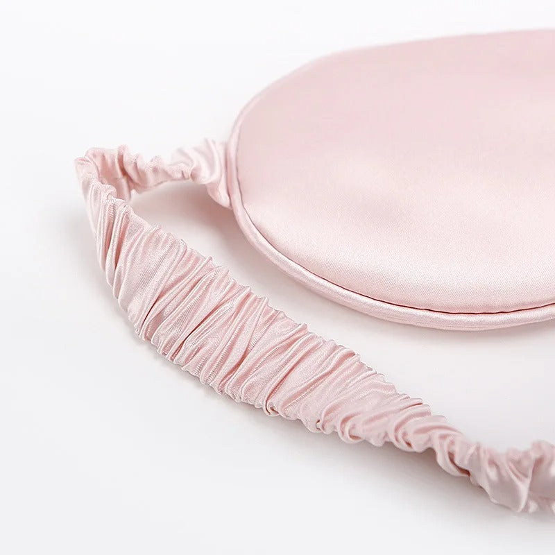 PureOnSkin 100% Mulberry Silk Double-Layer Sleep Eye Mask OEKO-TEX Certified