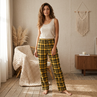 PureOnSkin Women’s 100% Cotton Flannel Plaid Pajama Pants