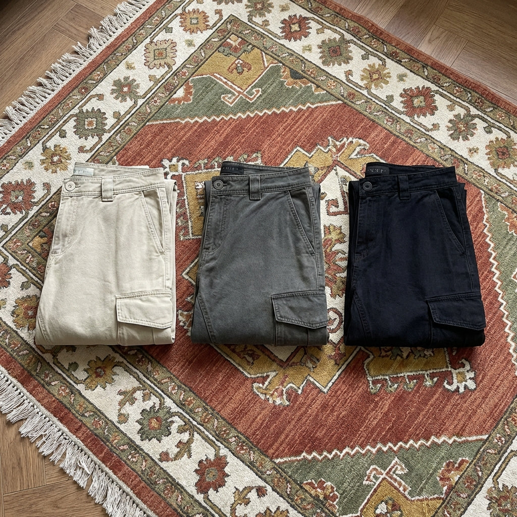 Multi-pocket cotton work shorts with retro fringe detail, breathable utility design, and relaxed fit for comfortable everyday wear.