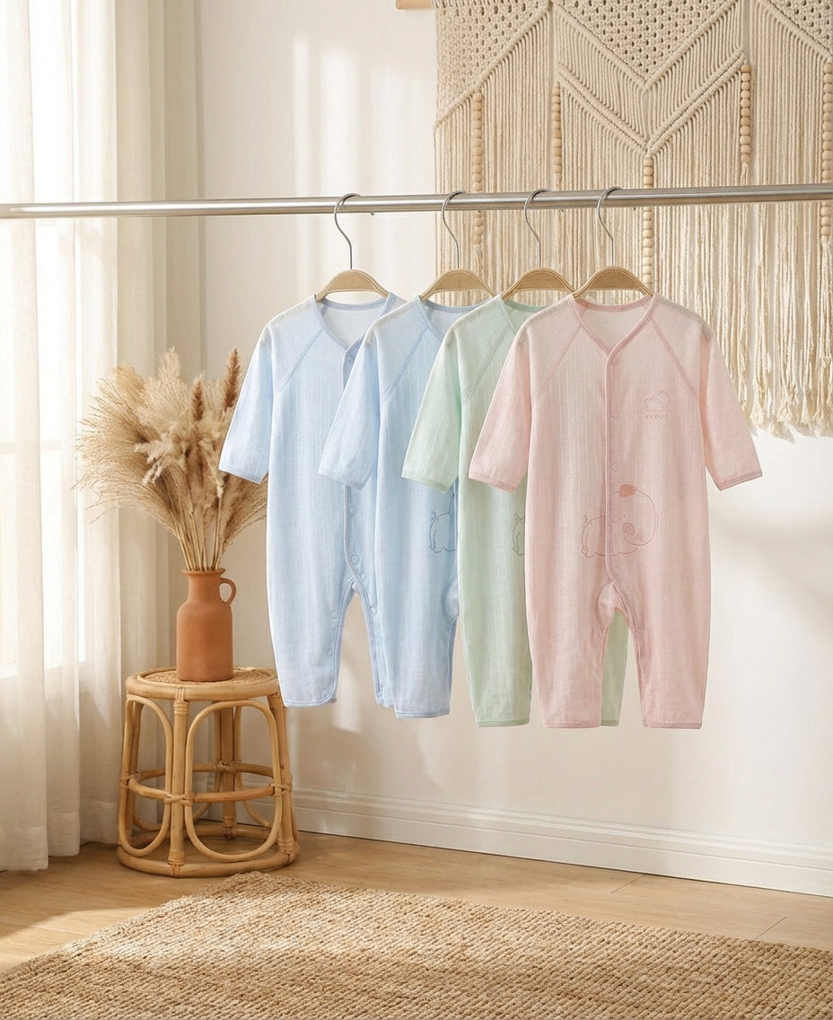 Baby Bamboo Pajamas Ultra Gentle Sleepsuit | PureOnSkin