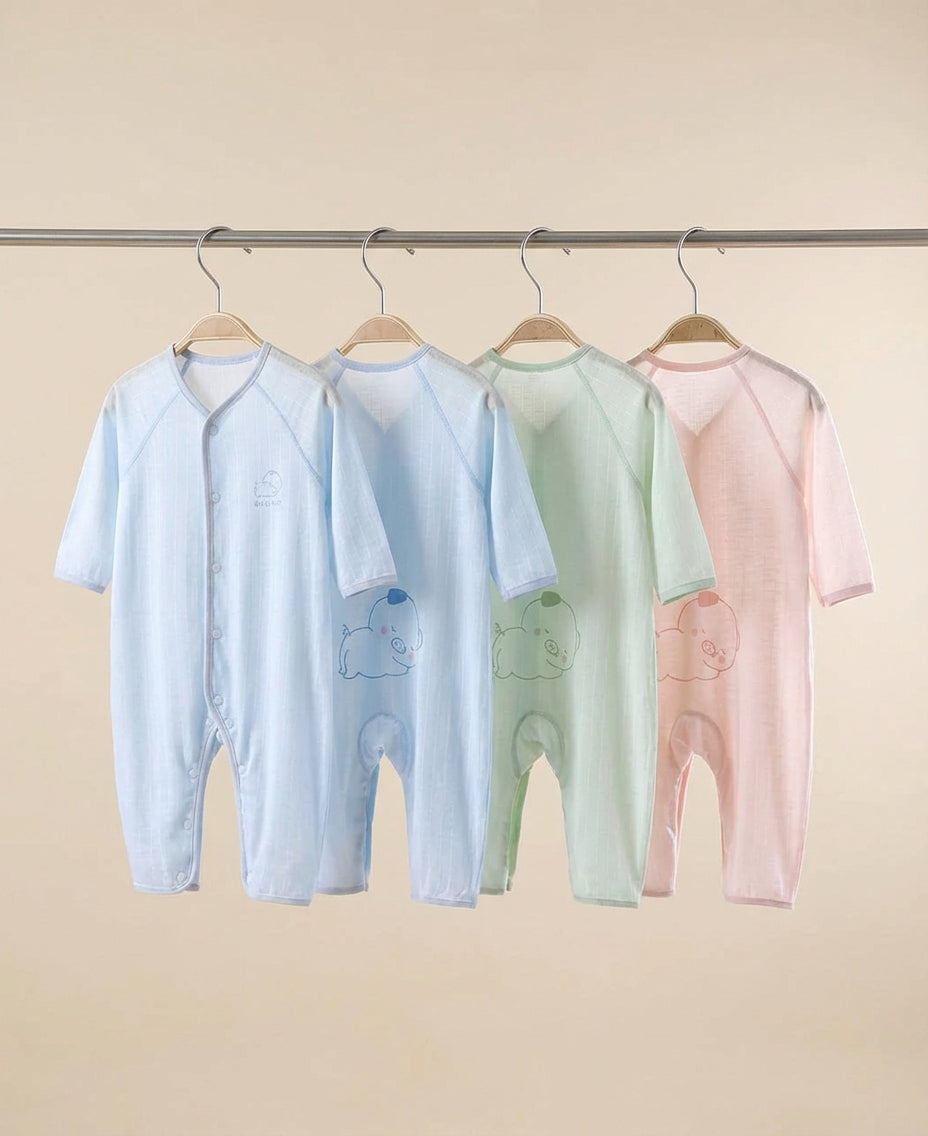 Baby Bamboo Pajamas Ultra Gentle Sleepsuit | PureOnSkin