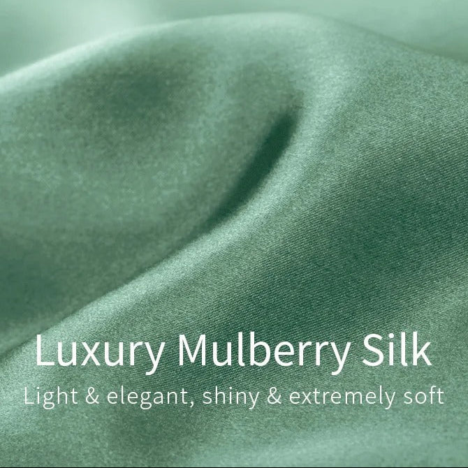 Teal silk fabric