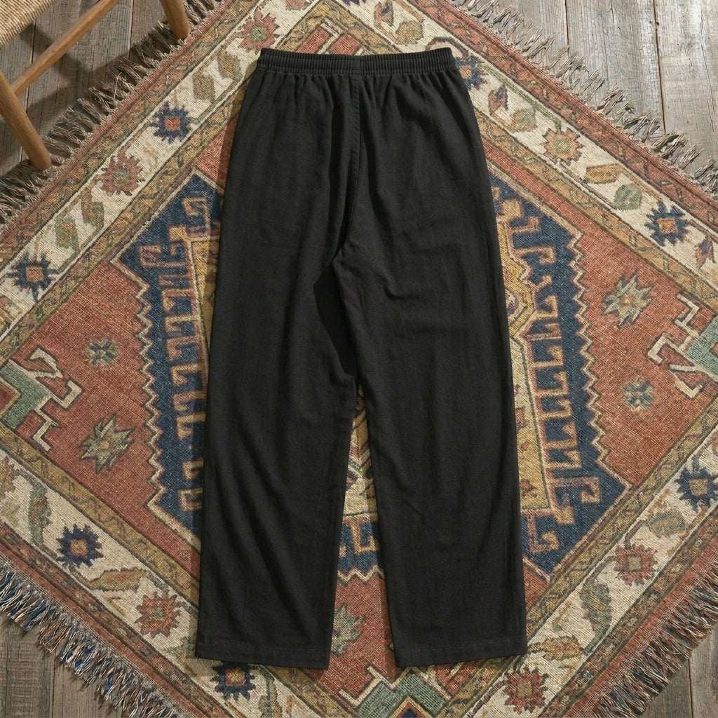 Women’s Cotton Wide Leg Pants – Casual Basic Style Full Length Pants