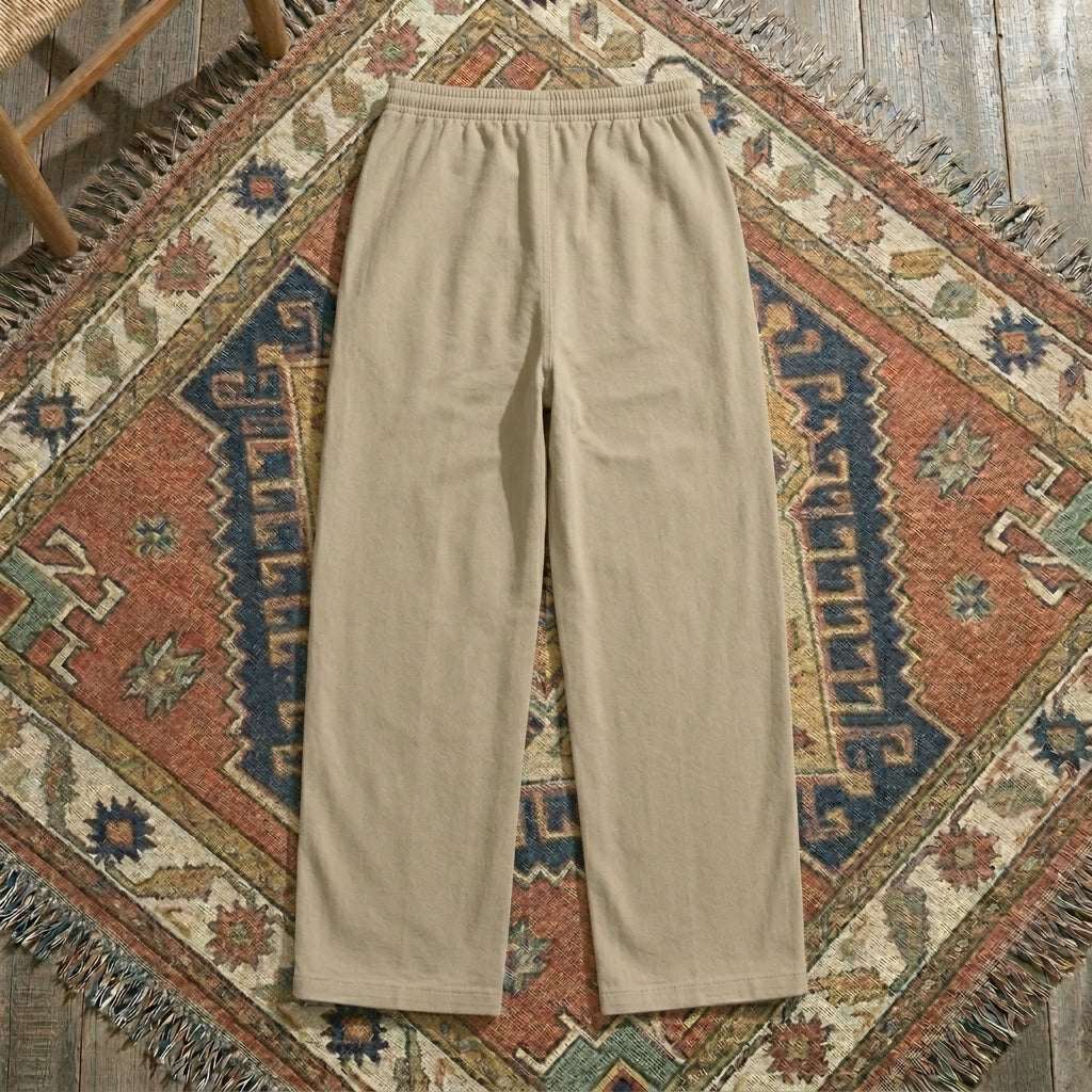 Women’s Cotton Wide Leg Pants – Casual Basic Style Full Length Pants