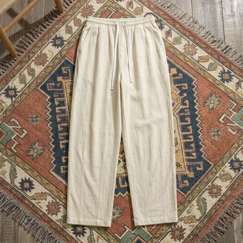PureOnSkin Breathable Women’s Cotton Wide Leg Pants for Sensitive Skin & Eczema Comfort – Ivory