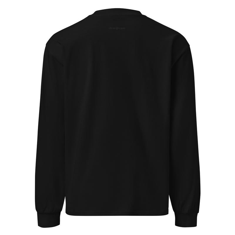 PureOnSkin Men Premium Heavyweight Long Sleeve Shirt – Black