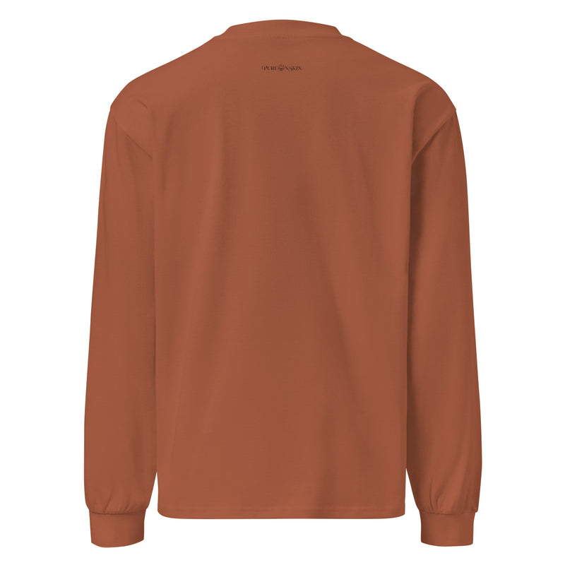 PureOnSkin Men Premium Heavyweight Long Sleeve Shirt – Clay
