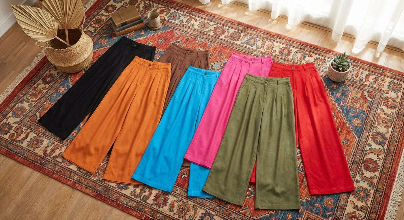 Women’s Summer Linen Blend Trousers | Breathable Cotton